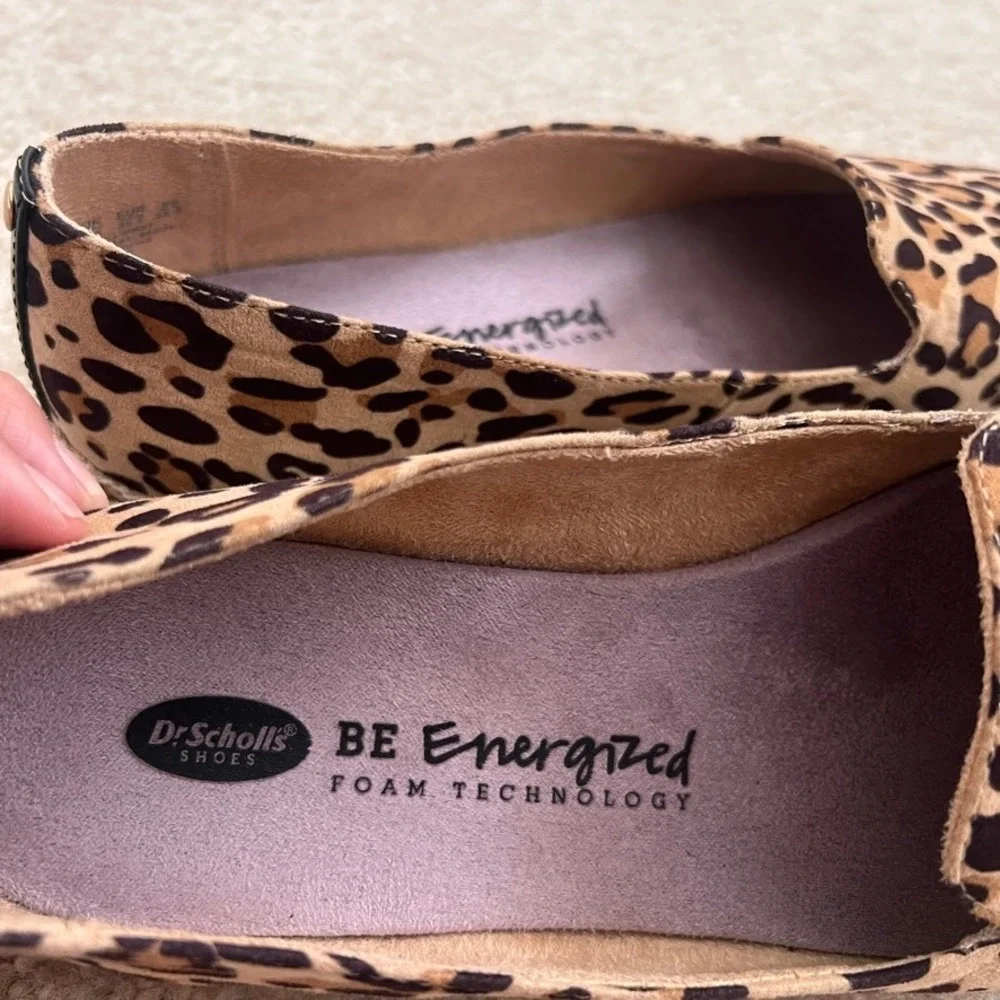 Dr.‎ Scholl's Leopard Espadrille Slip On Loafers Comfort Shoes Size 9.5